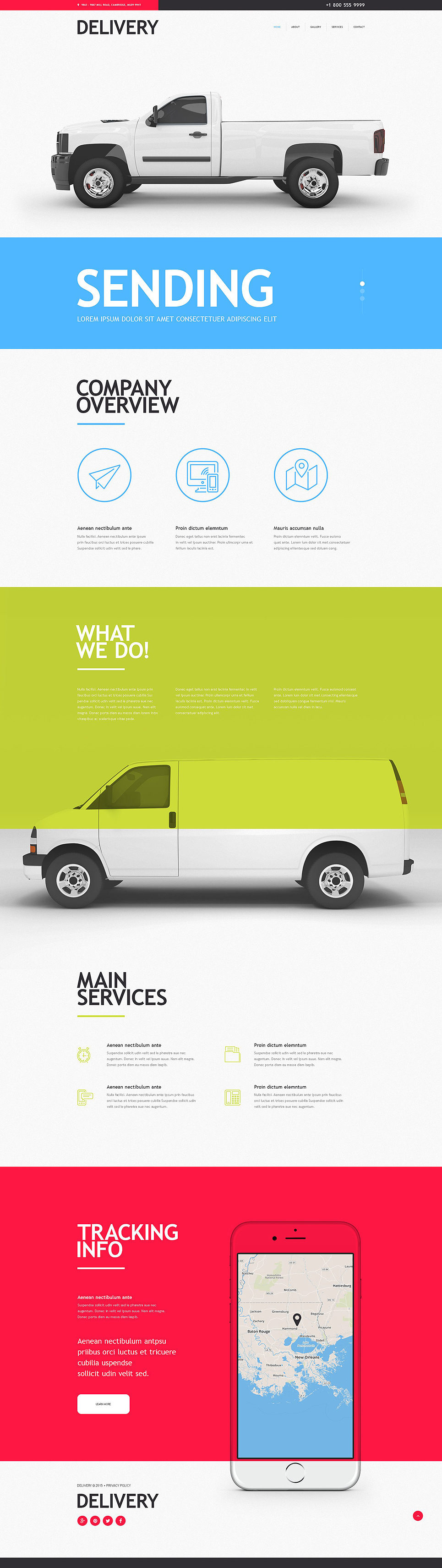 Delivery Services Muse Template New Screenshots BIG