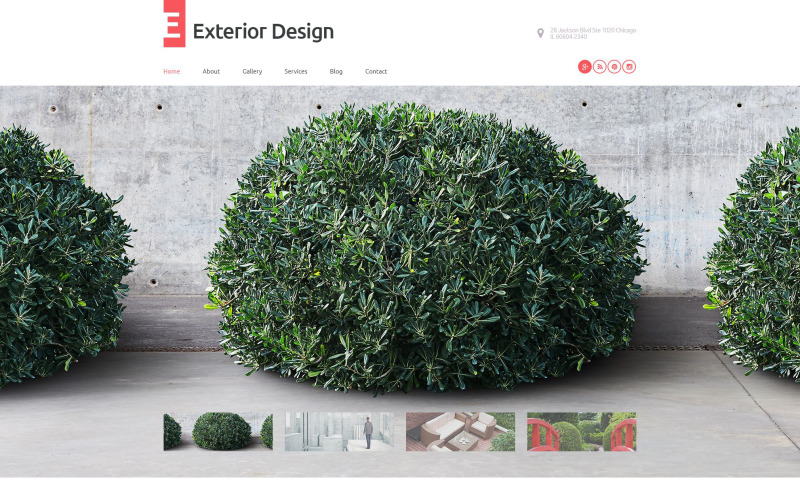 Exterior Design WordPress Theme