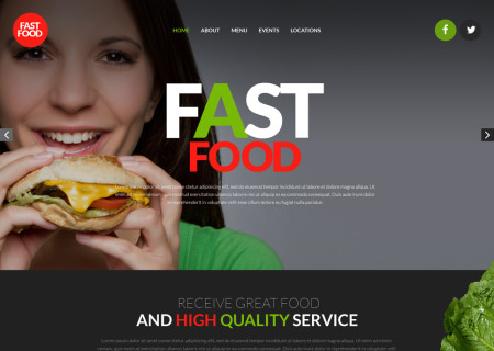 Fast Food Restaurant Responsive