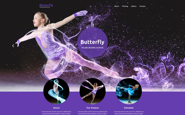 figure skating web template