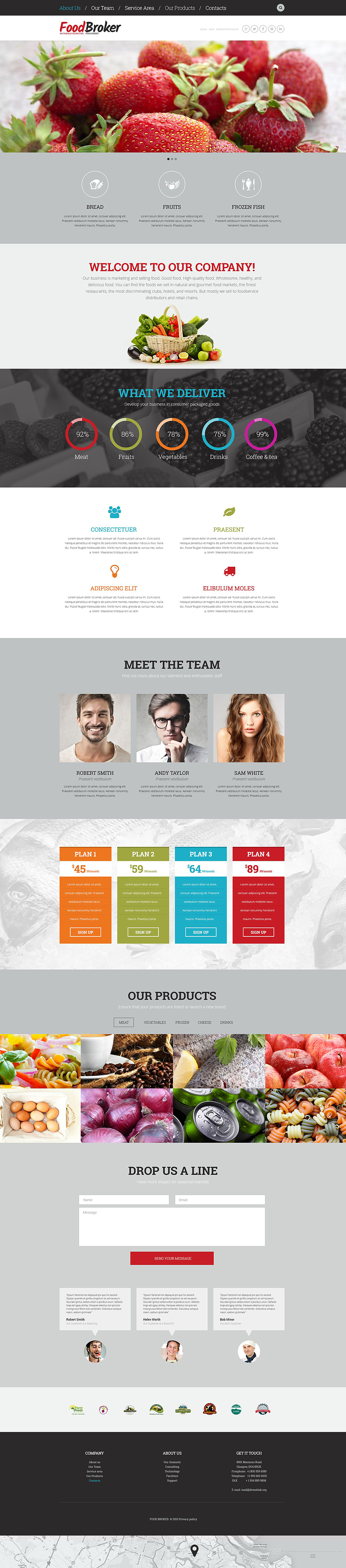 Food & Drink Responsive Website Template New Screenshots BIG