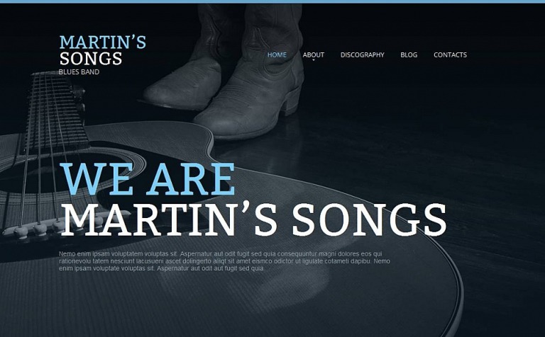 Music Band Premium Moto CMS HTML Template Big Screenshot Music Band Moto CMS HTML Template New Screenshots BIG