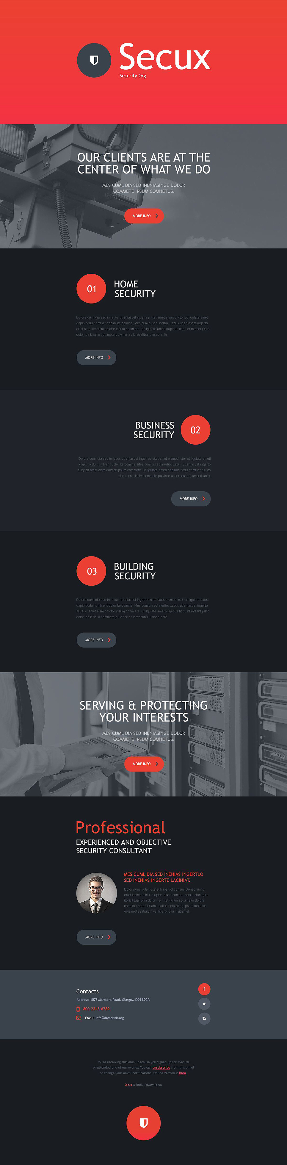 Security Responsive Newsletter Template New Screenshots BIG