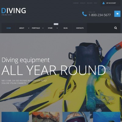 Diving Responsive WooCommerce Thema