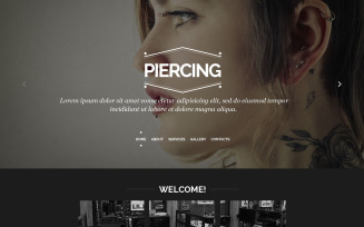 Tattoo Salon Responsive Website Template