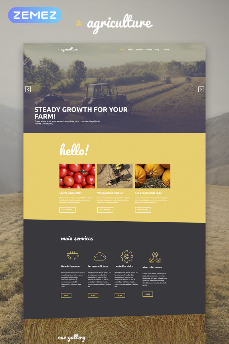Tema De WordPress "Agriculture - Crop Farming Elementor" #53592