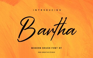 Bartha - Modern Brush Font