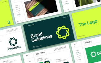 Digital Brand Guidelines Template Design