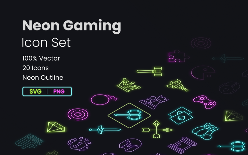 20 gaming icon pack Collection Icon Set