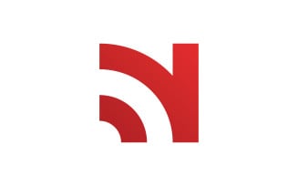 Letter N logo template elements, V design 0