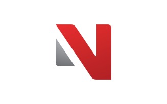 Letter N logo template elements, V design 4