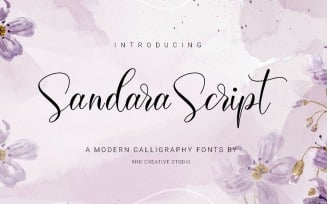 Sandara Script - A Modern Calligraphy Font