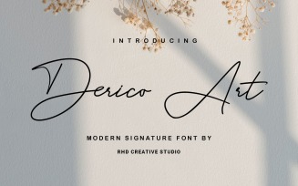 Derico Art - Modern Signature Font