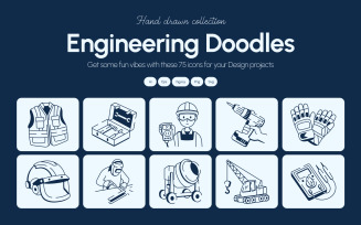 Engineering Doodle Icon Set
