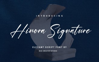 Hinora Signature - Elegant Script Font