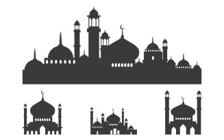 Mosque Islamic Vector logo design illustration Template v3.1