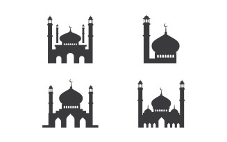 Mosque Islamic Vector logo design illustration Template v3.6