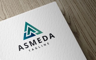 ASMEDA Abstract Triangle Tech Logo