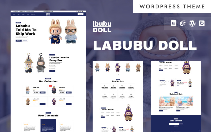Lbubu Doll - Labubu Doll & Limited Edition Toy Store WooCommerce Elementor Theme WooCommerce Theme