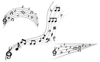 Music Note Icon Vector illustration design template v1.4