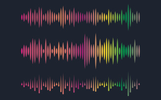 Music Sound Wave illustration design template v.10