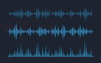 Music Sound Wave illustration design template v.11