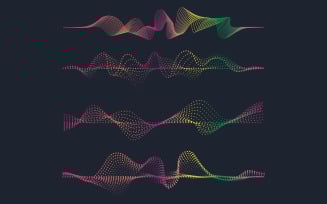 Music Sound Wave illustration design template v.14