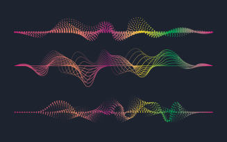 Music Sound Wave illustration design template v.16