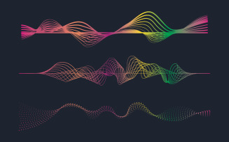 Music Sound Wave illustration design template v.17