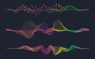 Music Sound Wave illustration design template v.18