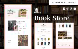Novelty - Modern Book Store & Library WordPress Elementor Theme