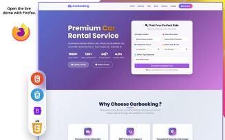 Carbooking - Premium Car Rental & Booking Service Html Landing Template