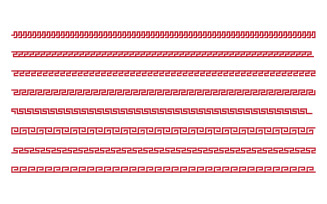 Chinese border Vector illustration design template v.2