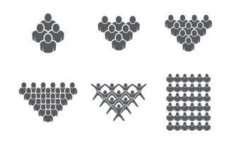 Human care group network and social logo design v1.2