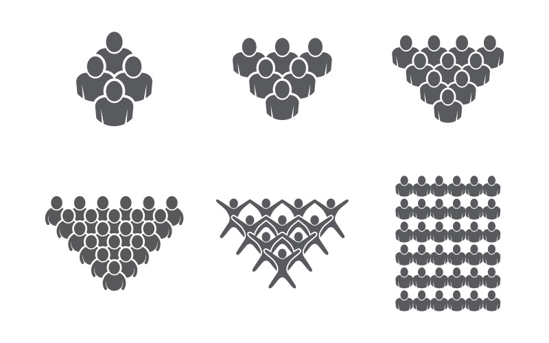 Human care group network and social logo design v1.2 Illustration