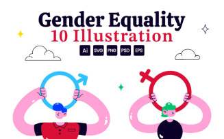 10 Gender Equality Illustration