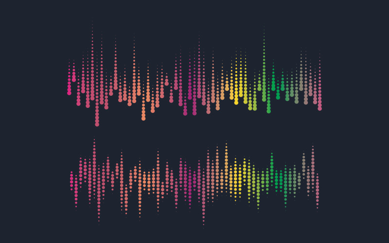 Music Sound Wave illustration design template v1.5 Illustration