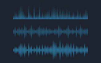 Music Sound Wave illustration design template v.8