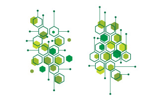 Science Molecule icon Illustration design template v1.2