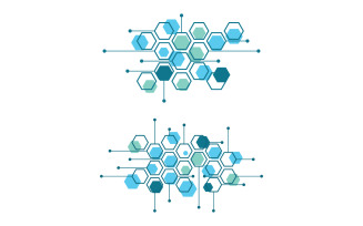 Science Molecule icon Illustration design template v1.3