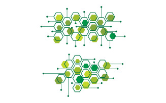 Science Molecule icon Illustration design template v1.4