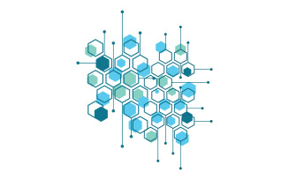 Science Molecule icon Illustration design template v1.6
