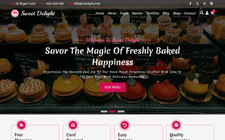 Sweet Delight - Sweets & Bakery React Website Template