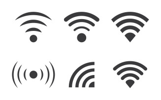 Wifi internet Connection concept icon logo illustration design v1.1