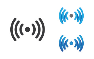 Wifi internet Connection concept icon logo illustration design v1.4