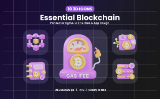 Essential Blockchain 3D Icon