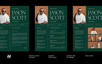 Green Classic Resume Template