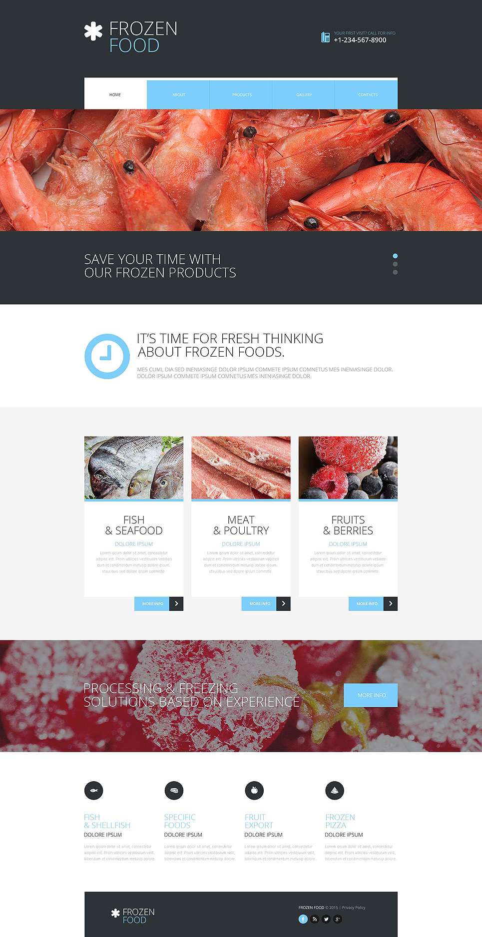 Frozen Food Website Template New Screenshots BIG