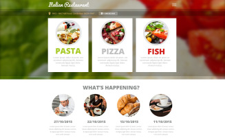 Italian Restaurant Responsive Website Template