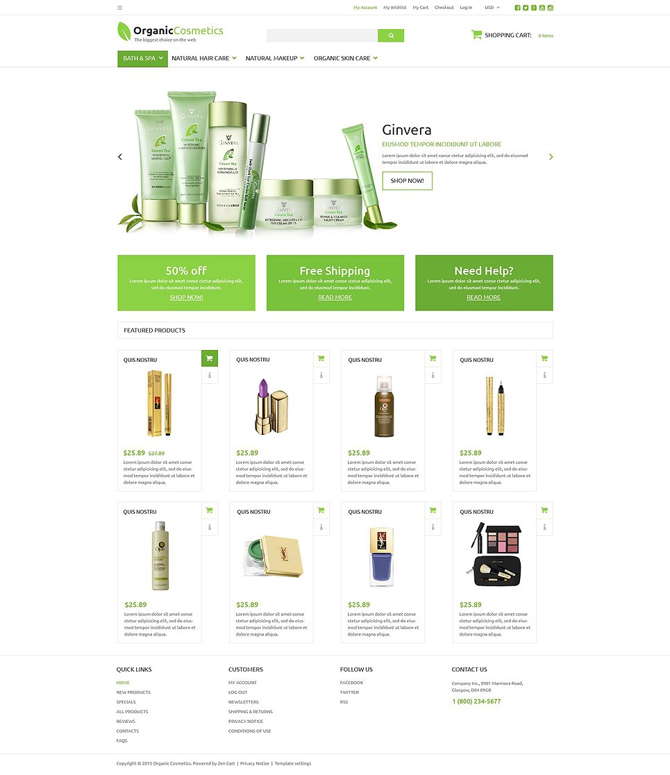 product template